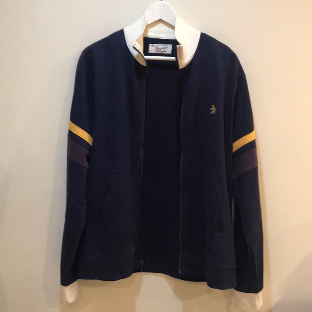 Penguin zip up sweater